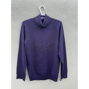 Architect Womens Sweater Size XL Purple Turtleneck Pullover NWTs
